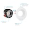 Luxrite 4 Inch LED Recessed Downlight 5 CCT Selectable 2700K-5000K 15W 1100LM Dimmable Baffle Trim LR24950 LR24953-1PK - alternate 4
